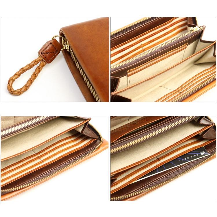 青木鞄 la GALLERIA ラ・ガレリア Arrosto ムラ染め＆シャドウ仕上げのアンティークカラーラウンドファスナー 長財布 本革 革 レザー レディース メンズ | COMPLEX GARDENS | 16