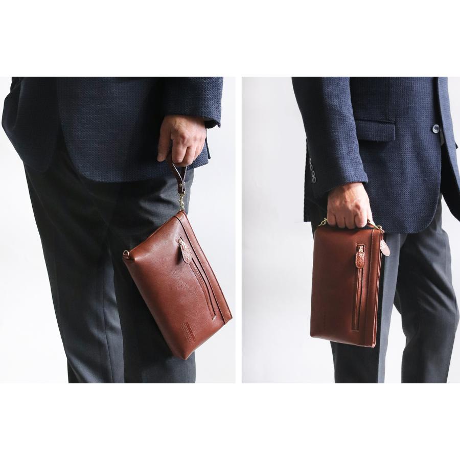 LUGARD（ラガード） 青木鞄 Lugard nevada 牛ヌメ セカンド クラッチ