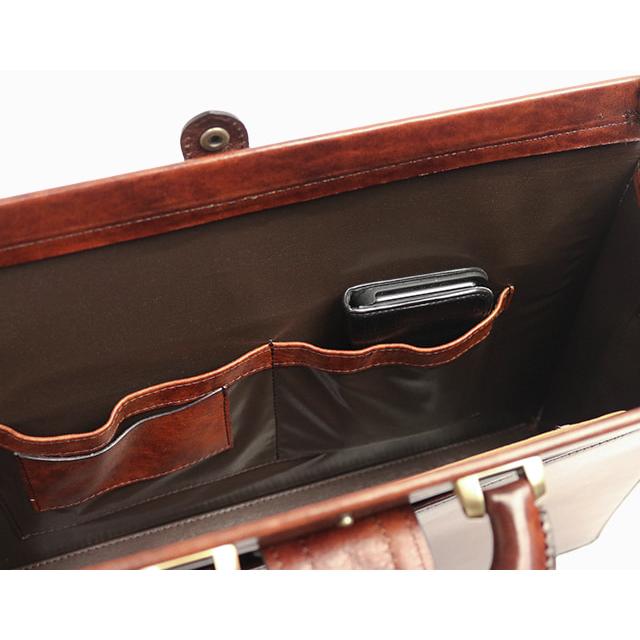 Lugard G-3 オンリーワンのシャドー仕上げ ヴィンテージ感漂う錠前ロック付きスリム ダレスバッグ  本革 革 レザー メンズ | COMPLEX GARDENS | 16