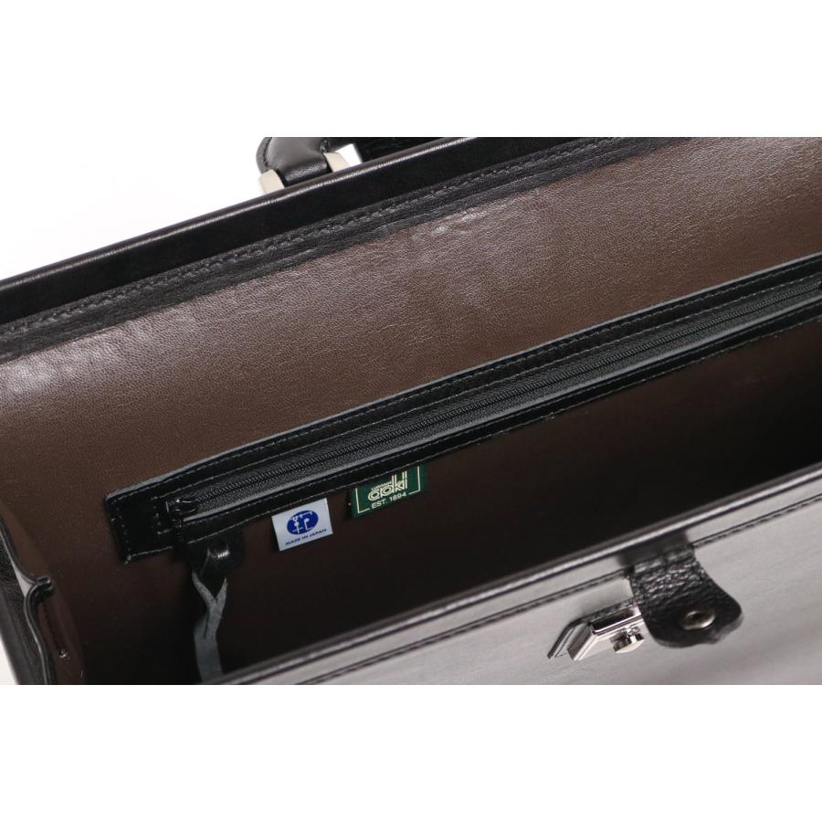 Lugard G-3 オンリーワンのシャドー仕上げ ヴィンテージ感漂う錠前ロック付きスリム ダレスバッグ  本革 革 レザー メンズ | COMPLEX GARDENS | 20