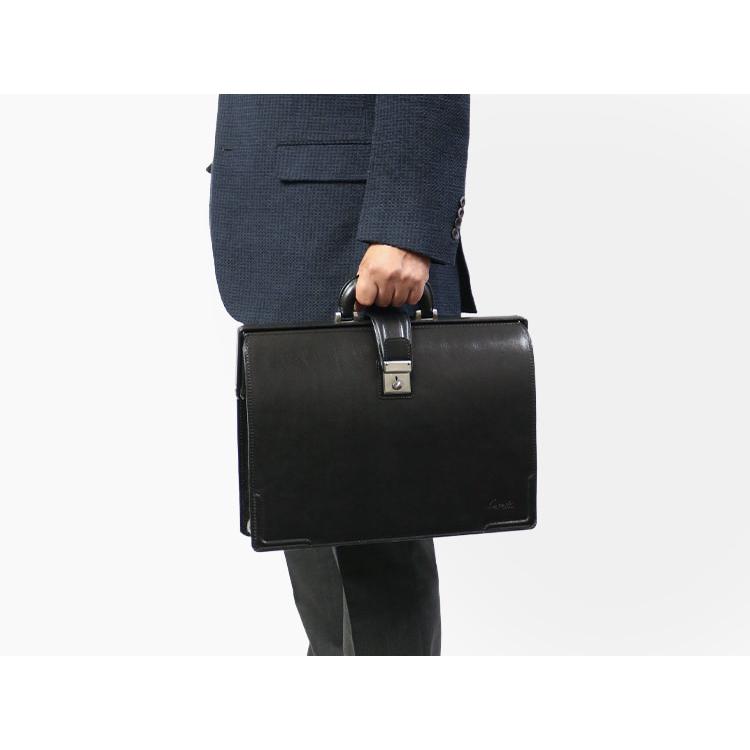 Lugard G-3 オンリーワンのシャドー仕上げ ヴィンテージ感漂う錠前ロック付きスリム ダレスバッグ  本革 革 レザー メンズ | COMPLEX GARDENS | 05