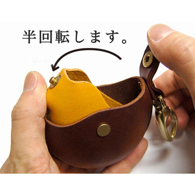 池之端銀革店 CRAMP 回転式 レザー コインケース コインパース