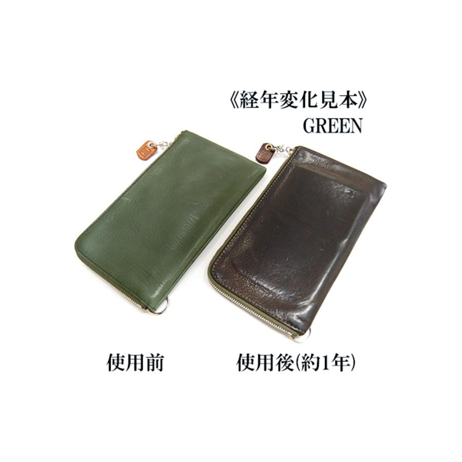 CRAMP 池之端銀革店 cr-152 お札が折らずに入る イタリーレザー ミドルウォレット 長財布 日本製　本革の画像