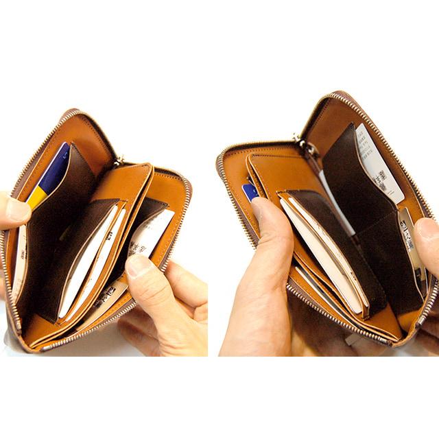 池之端銀革店 CRAMP cr-152 お札が折らずに入る イタリーレザー