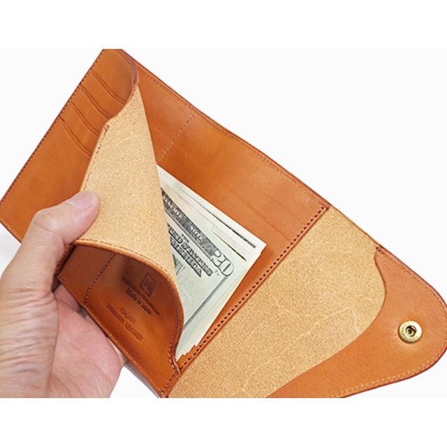 ⭐️新品未使用⭐️　CRAMP　池之端銀革店　cr-162　ミドルウォレット　紺 Cramp by 池之端銀革店 | Wフラップミドルウォレット【Cr-162】