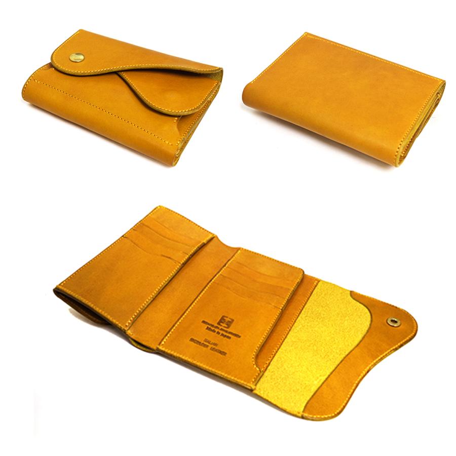 ⭐️新品未使用⭐️　CRAMP　池之端銀革店　cr-162　ミドルウォレット　紺 Cramp by 池之端銀革店 | Wフラップミドルウォレット【Cr-162】