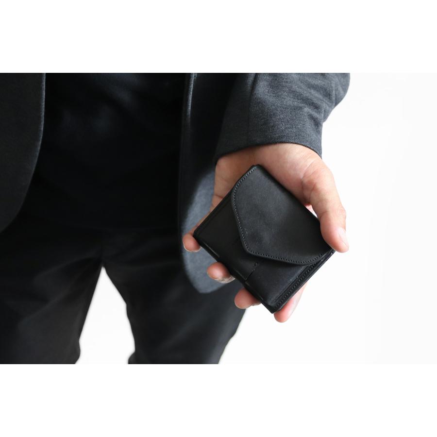 池之端銀革店 CRAMP プエブロ カードがせり出すスリムウォレット 財布