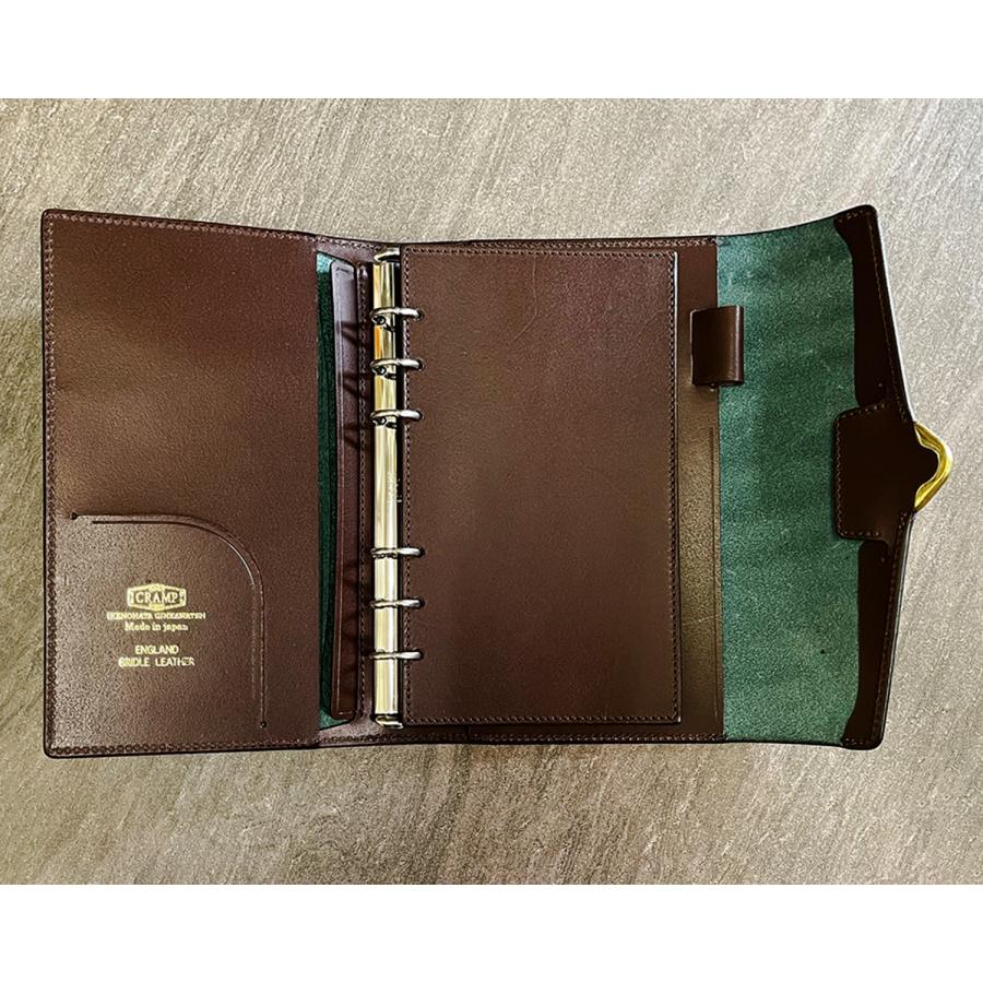 CRAMP 池之端銀革店 cr-924 ブライドルレザー システム手帳 バイブル