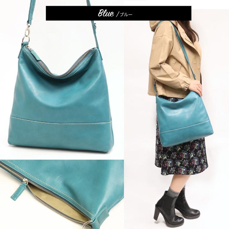 AL'X atempe くったりソフトなシンプル２wayショルダー 本革 革 レザー レディース |  | 06