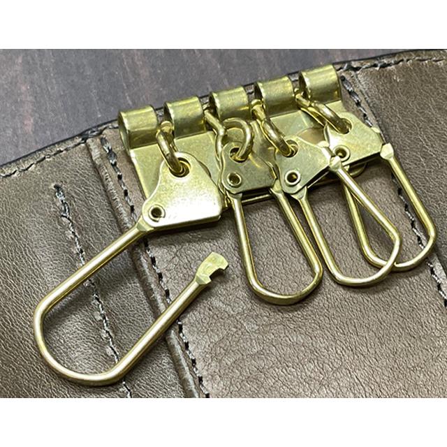 Dual UKサドル　キー&ケース　池之端銀革店 池之端銀革店 Dual UK サドルレザー dcr-1036 SEVERAL 真鍮 の