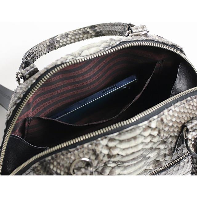 FU-SI FERNALLE  G.B PYTHON  collection 美しいダイヤモンドパイソンの2wayバッグ 本革 革 レザー レディースの画像