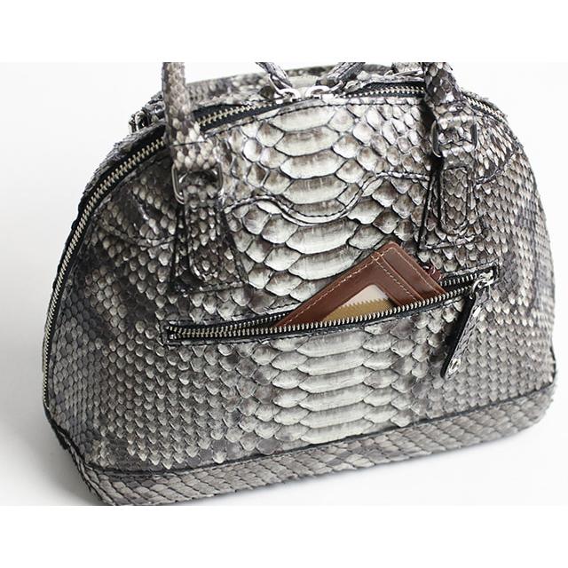 FU-SI FERNALLE  G.B PYTHON  collection 美しいダイヤモンドパイソンの2wayバッグ 本革 革 レザー レディースの画像