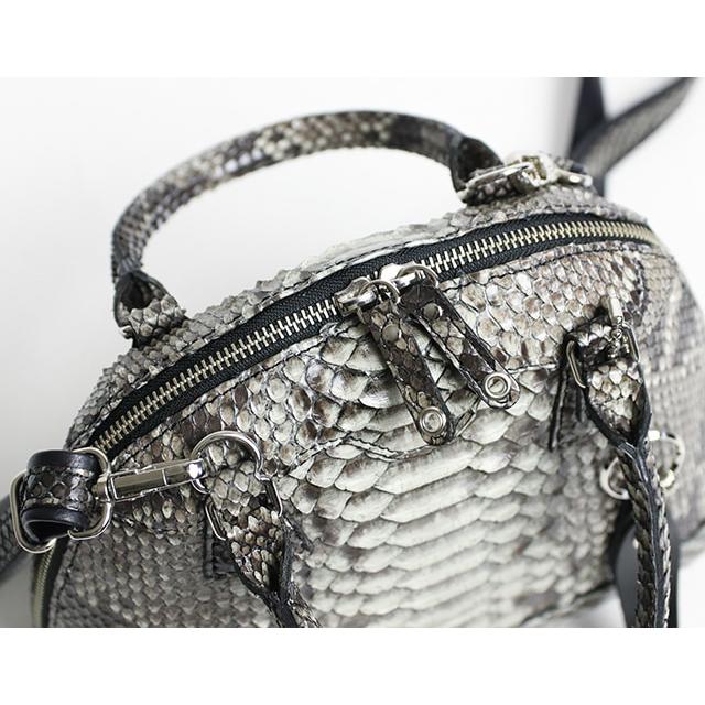 FU-SI FERNALLE  G.B PYTHON  collection 美しいダイヤモンドパイソンの2wayバッグ 本革 革 レザー レディースの画像
