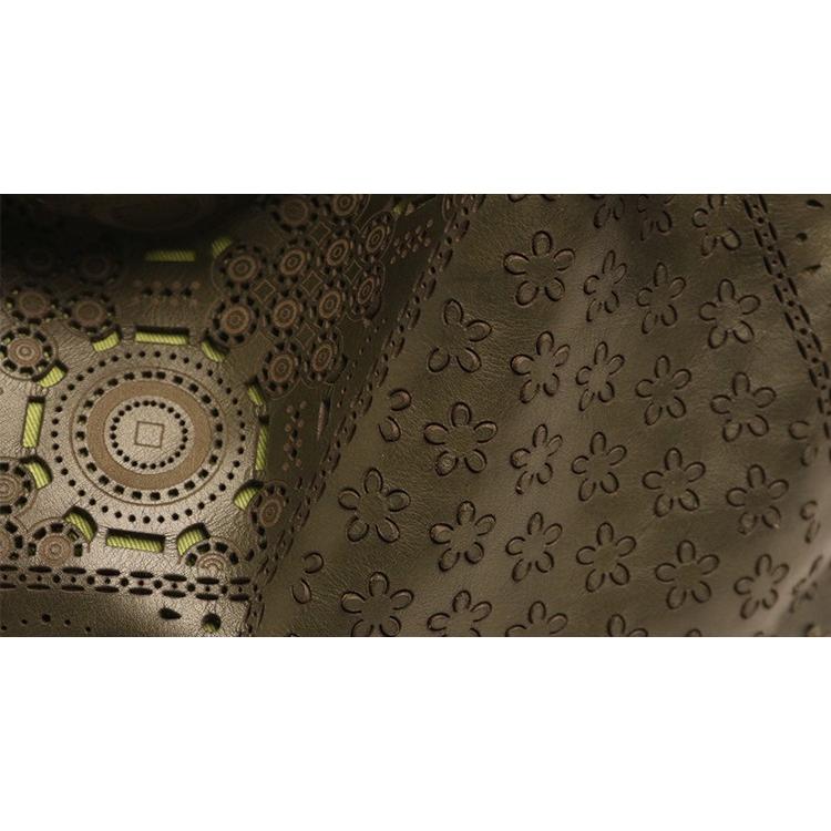 AL'X アレックス 珍しいパンチングレザーのウォッシュ加工 2way バッグ 本革 革 レザー レディース |  | 05