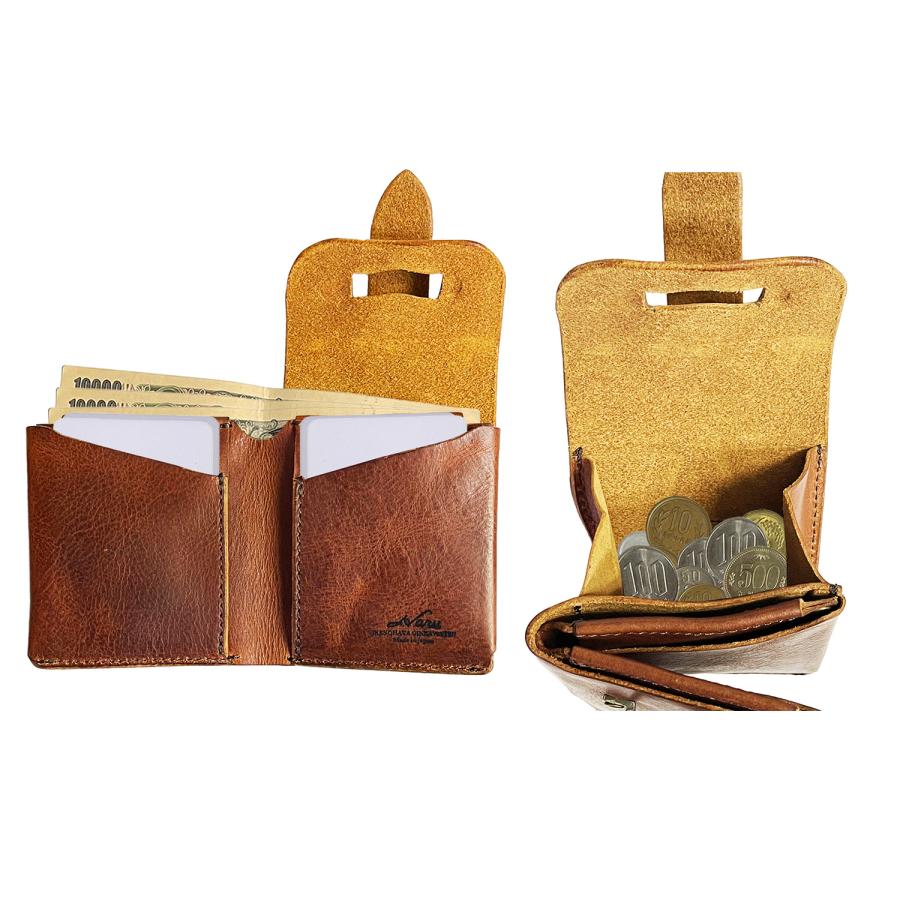 池之端銀革店 haru hc-536 イタリーレザー ギャルソン 牛革 二つ折り