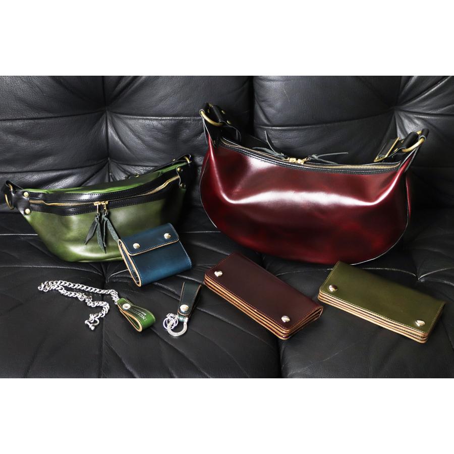 INCEPTION インセプション Chromexcel Leather BANANA BAG 経年変化 を楽しめる 茶芯 ショルダーバッグ ボディバッグの画像