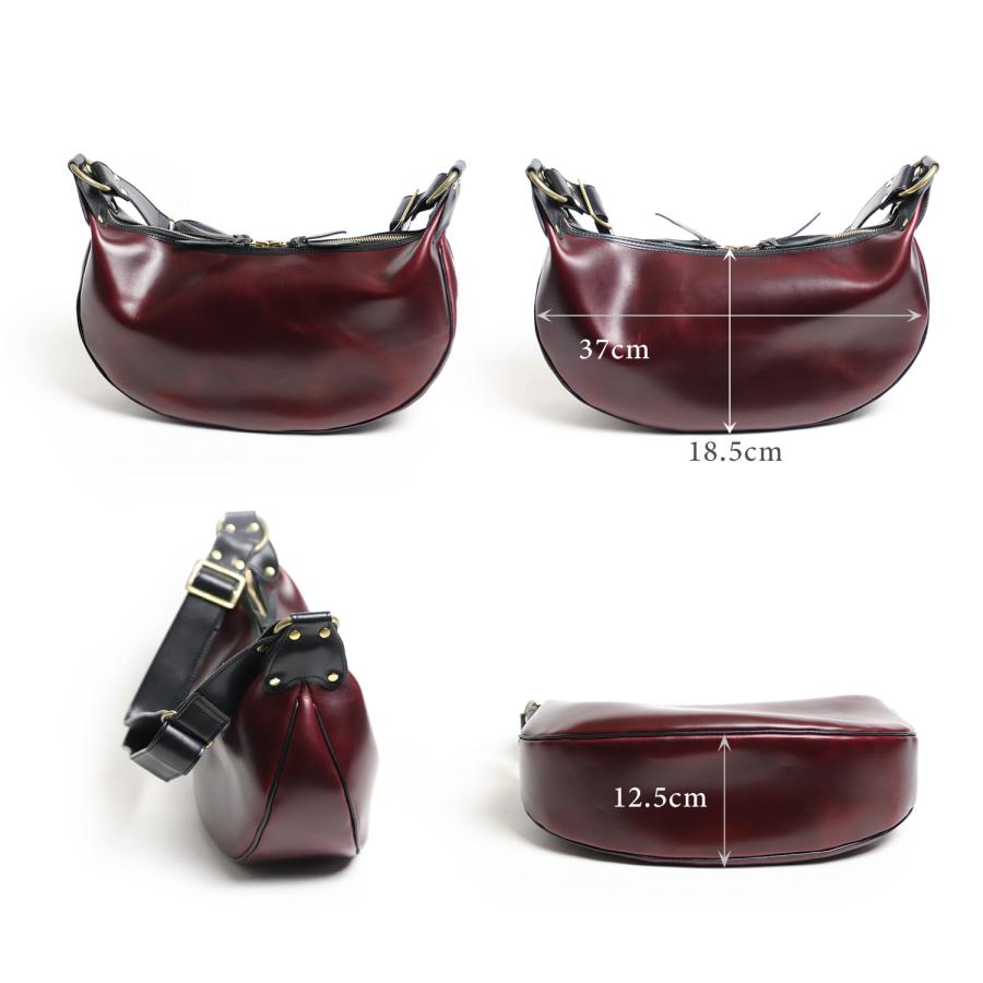 INCEPTION インセプション Chromexcel Leather BANANA BAG 経年変化 を楽しめる 茶芯 ショルダーバッグ ボディバッグの画像