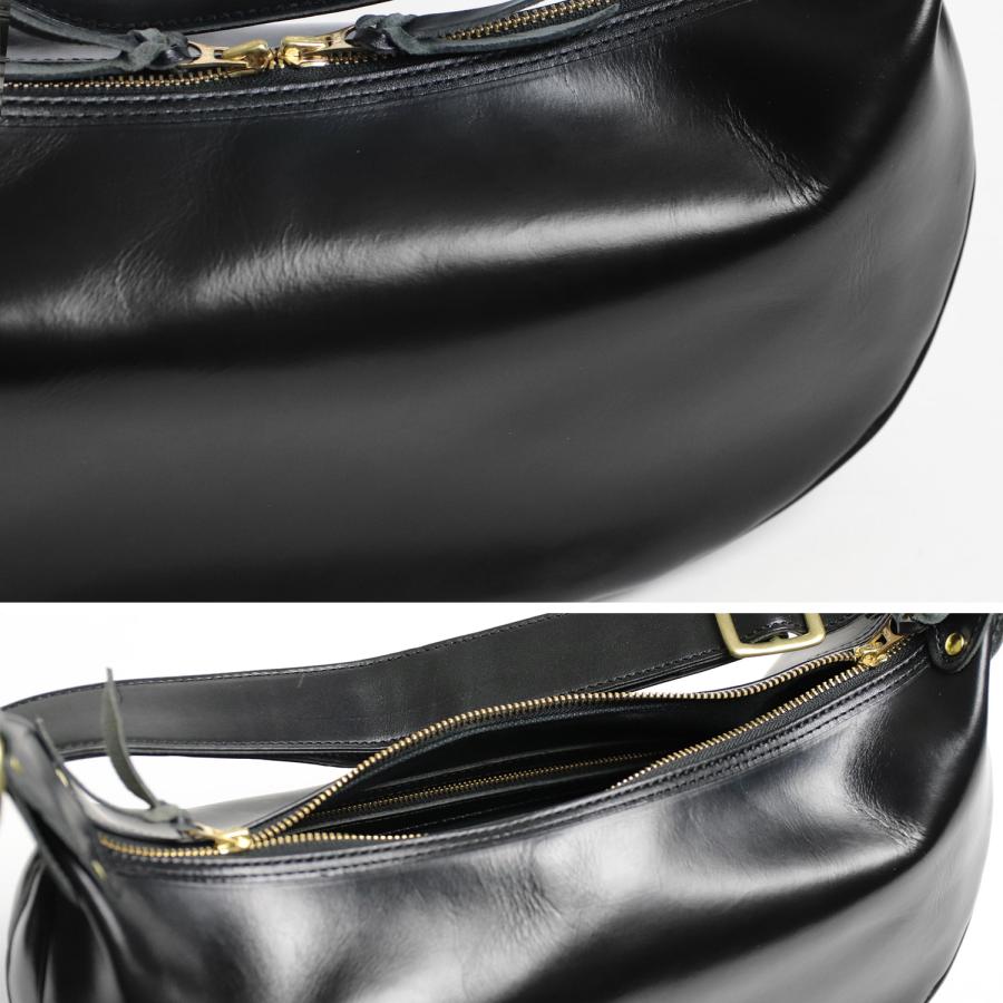 INCEPTION インセプション Chromexcel Leather BANANA BAG 経年変化 を楽しめる 茶芯 ショルダーバッグ ボディバッグの画像