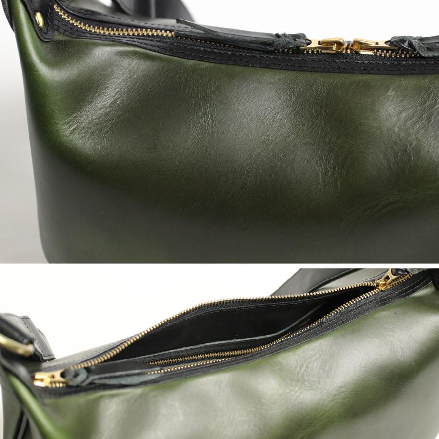 INCEPTION インセプション Chromexcel Leather BANANA BAG 経年変化 を楽しめる 茶芯 ショルダーバッグ ボディバッグの画像