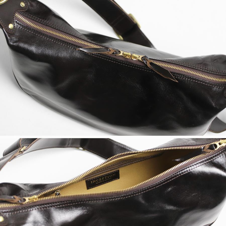 INCEPTION インセプション HORSE HIDE BANANA BAG  茶芯 ショルダーバッグ ボディバッグの画像