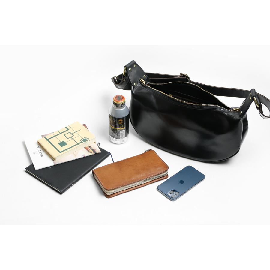 INCEPTION インセプション HORSE HIDE BANANA BAG  茶芯 ショルダーバッグ ボディバッグの画像
