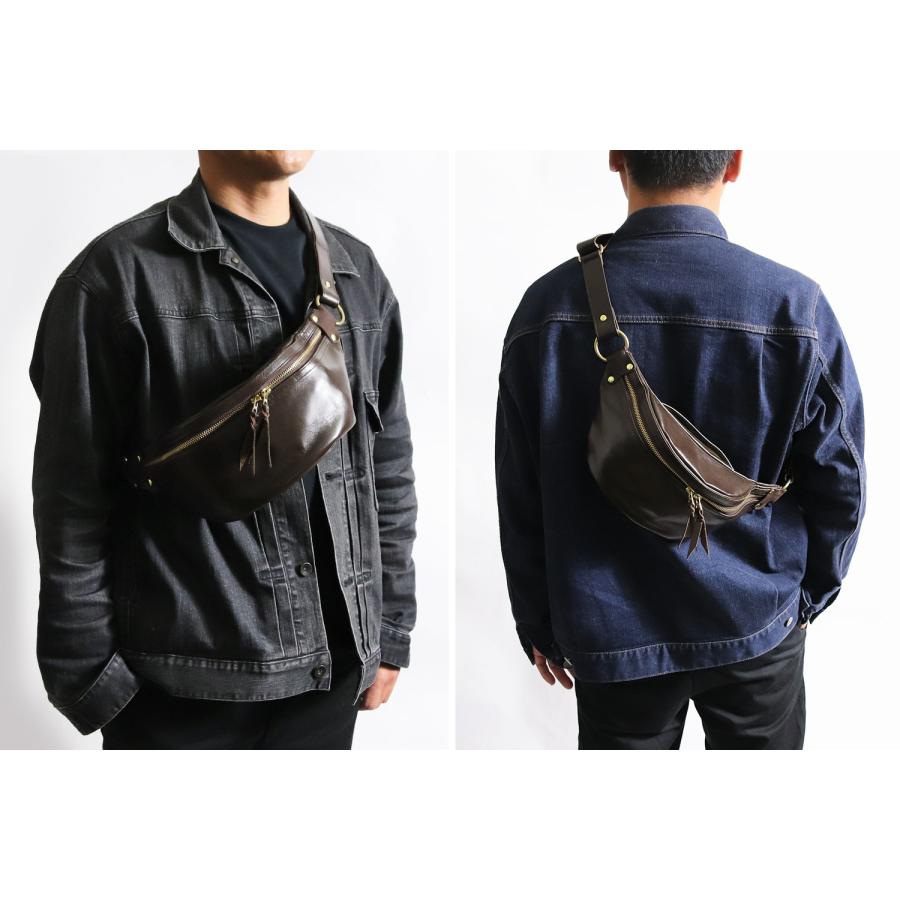 INCEPTION インセプション HORSE HIDE FANNY PACK 茶芯 ファニーパック