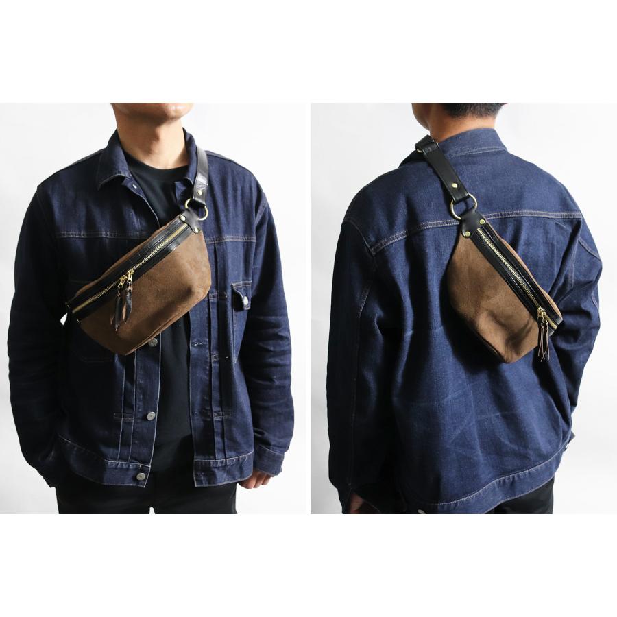 INCEPTION インセプション HORSE HIDE FANNY PACK 茶芯 ファニー