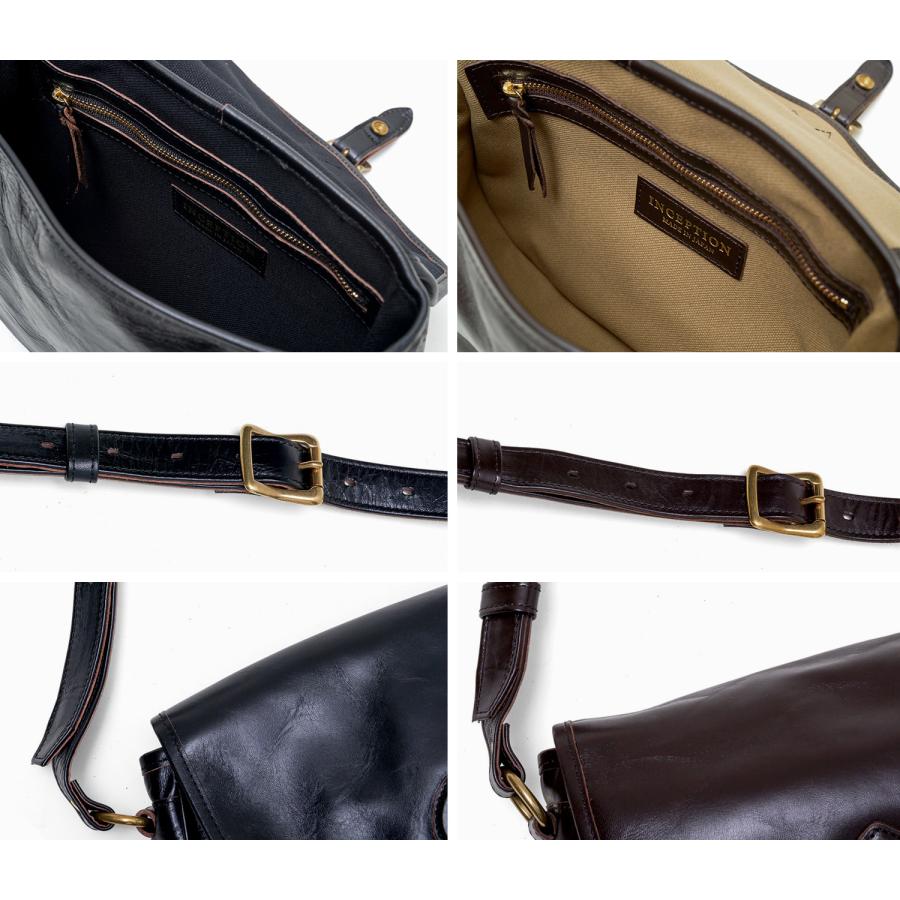 INCEPTION インセプション HORSE HIDE MAIL BAG （SMALL）ポストマン メールバッグ | OPUS | 07