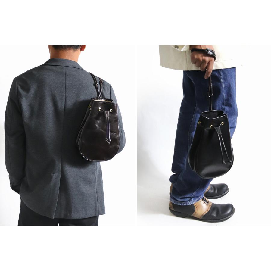 インセプション　ホースハイドレザーポーチ　黒　茶芯 INCEPTION インセプション HORSE HIDE LEATHER POUCH 茶芯 レザー