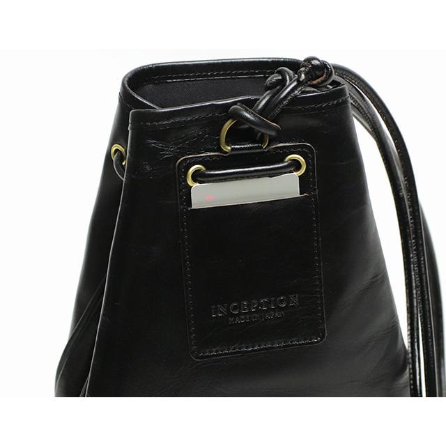 インセプション　ホースハイドレザーポーチ　黒　茶芯 INCEPTION インセプション HORSE HIDE LEATHER POUCH 茶芯