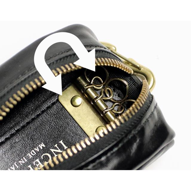 INCEPTION インセプション HORSE HIDE LEATHER KEY CASE 茶芯 キー