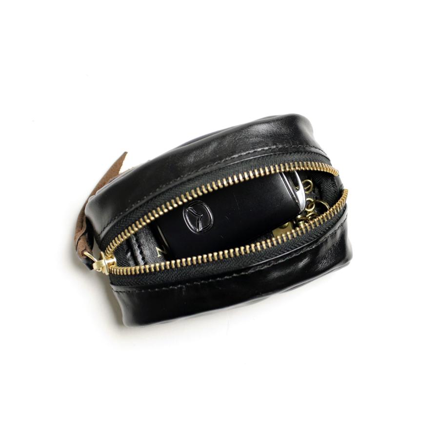 INCEPTION インセプション HORSE HIDE LEATHER KEY CASE 茶芯 キー