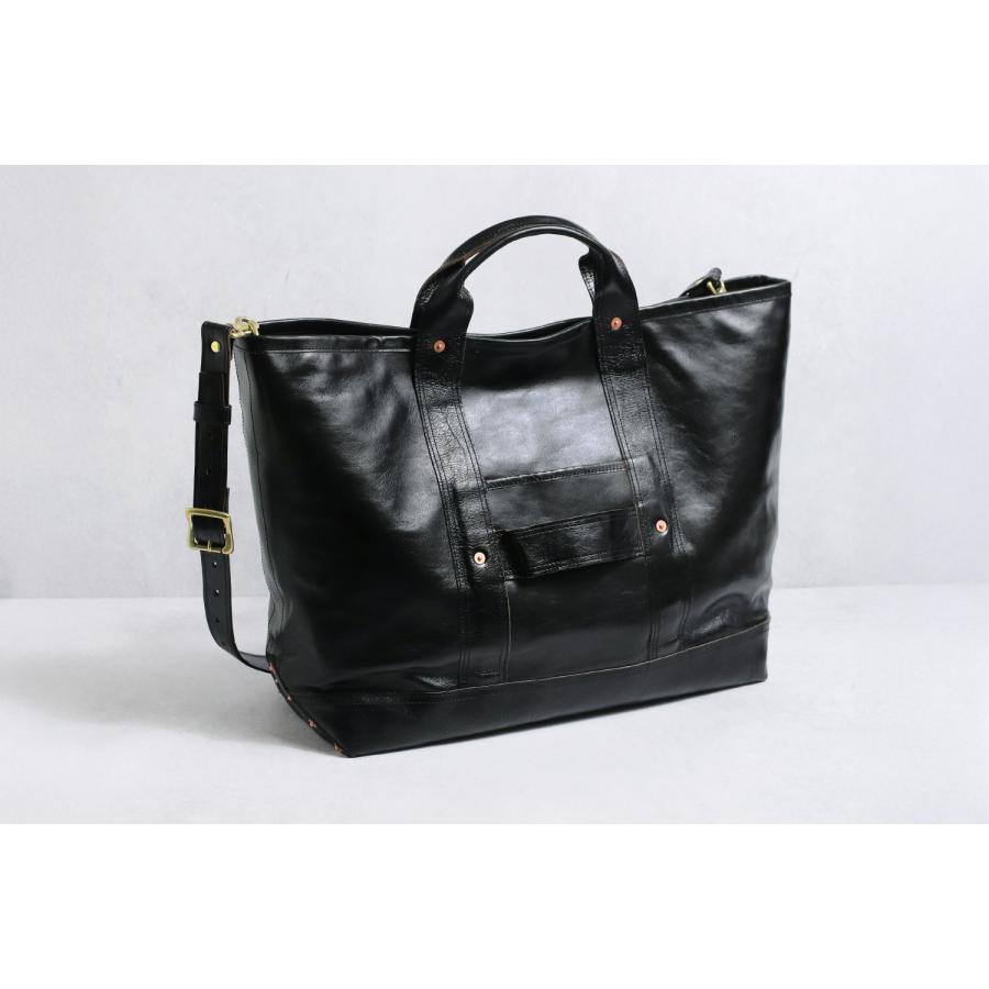 INCEPTION インセプション HORSE HIDE COAL BAG (LARGE)  茶芯 手提げ バッグの画像