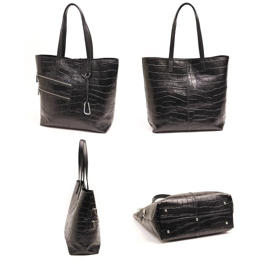 JYO ARVINISTA ジョーアルヴィニスタ コッコJ1  クロコ型押しのソフトで軽いトート M 本革 革 レザー レディース メンズ |  | 01