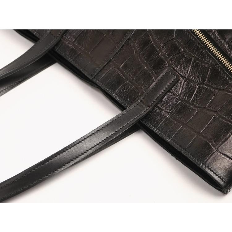 JYO ARVINISTA ジョーアルヴィニスタ コッコJ1  クロコ型押しのソフトで軽いトート M 本革 革 レザー レディース メンズ |  | 04