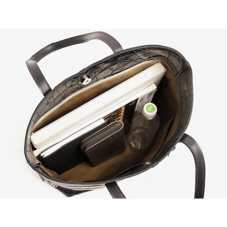 JYO ARVINISTA ジョーアルヴィニスタ コッコJ1  クロコ型押しのソフトで軽いトート M 本革 革 レザー レディース メンズ |  | 05