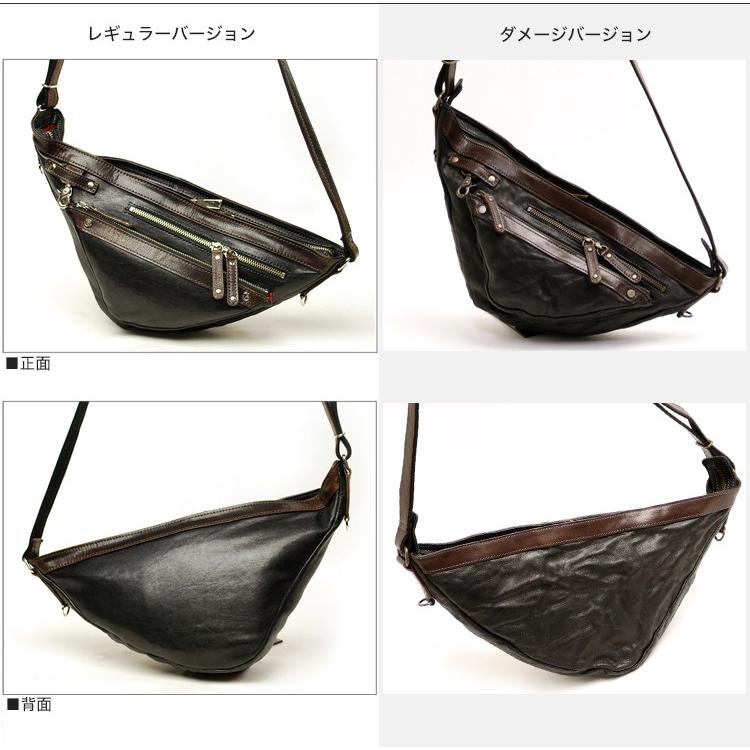 JYO ARVINISTA ジョーアルヴィニスタ ラックス シリーズ 上質なイタリーラムレザーのトライアングルフォルム ボディバッグ 本革 革 レザー レディース メンズ |  | 04