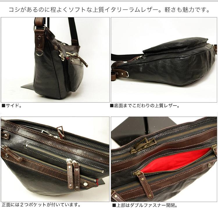 JYO ARVINISTA ジョーアルヴィニスタ ラックス シリーズ 上質なイタリーラムレザーのトライアングルフォルム ボディバッグ 本革 革 レザー レディース メンズ |  | 06