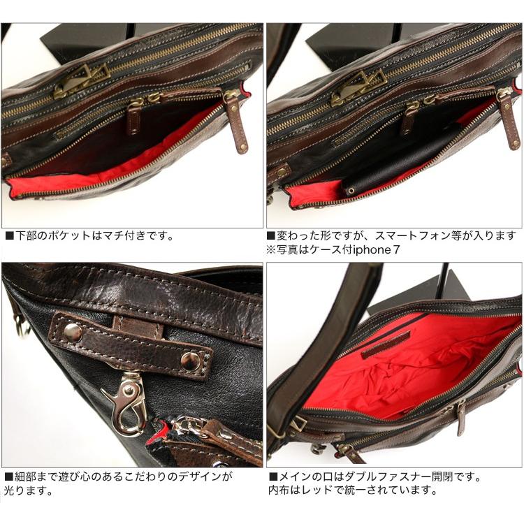 JYO ARVINISTA ジョーアルヴィニスタ ラックス シリーズ 上質なイタリーラムレザーのトライアングルフォルム ボディバッグ 本革 革 レザー レディース メンズ |  | 07