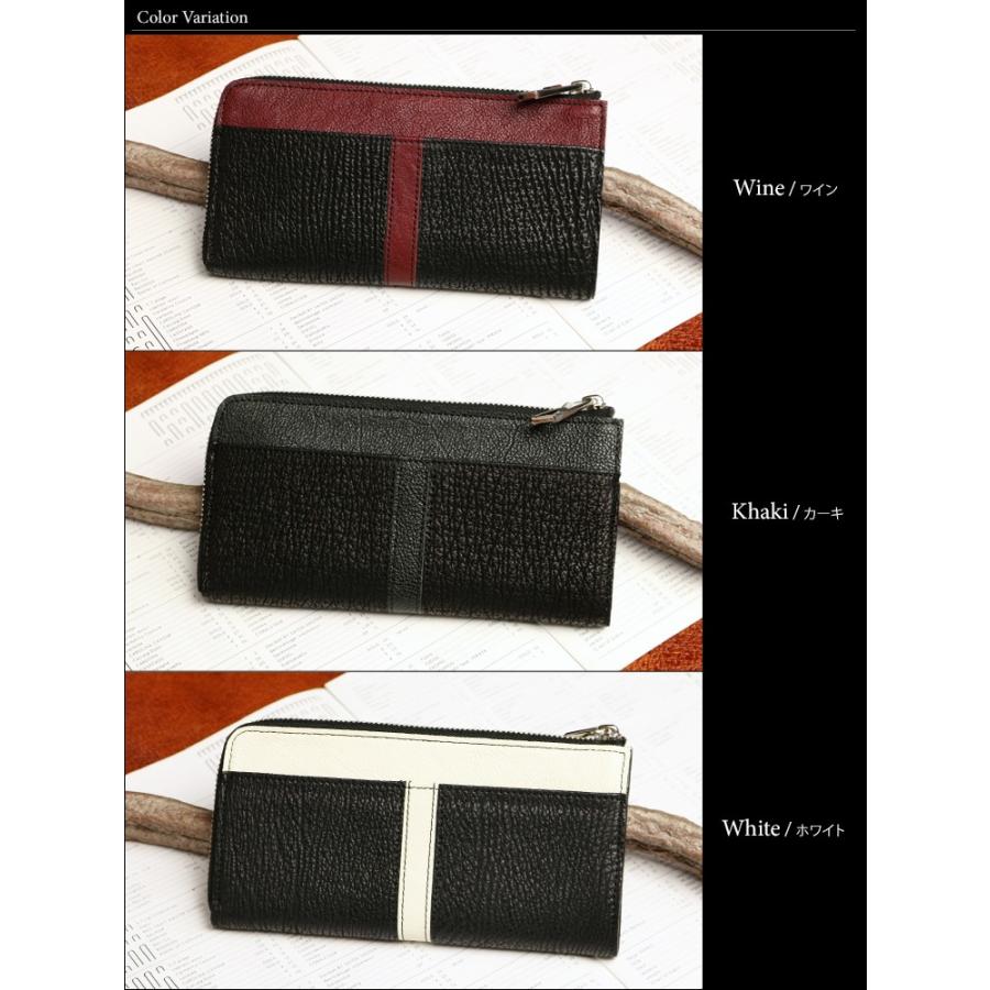 JYO ARVINISTA ジョーアルヴィニスタ SHARK 手触りも楽しめる上質な国産シャークのL字ファスナーウォレット ジップウォレット 本革 革 レザー レディース メンズ |  | 02