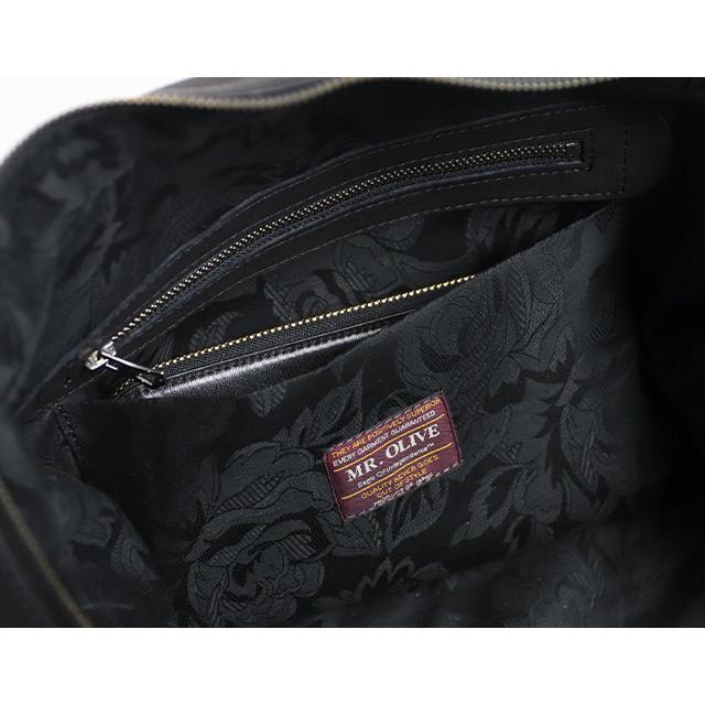 MR.OLIVE E.O.I  IMPERMA-LEATHER / 2WAY WORK & BOSTON 牛革 ボストンバッグ 日本製 メンズ レディース 大容量の画像