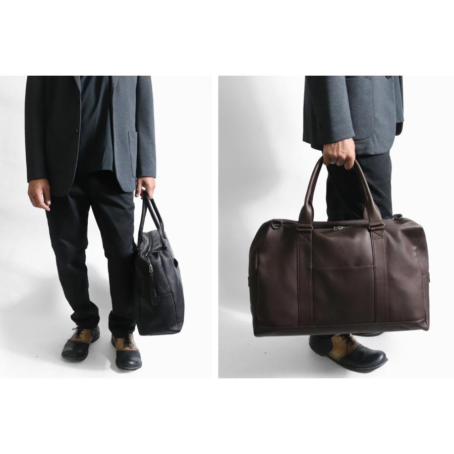 MR.OLIVE E.O.I  IMPERMA-LEATHER / 2WAY WORK & BOSTON 牛革 ボストンバッグ 日本製 メンズ レディース 大容量の画像