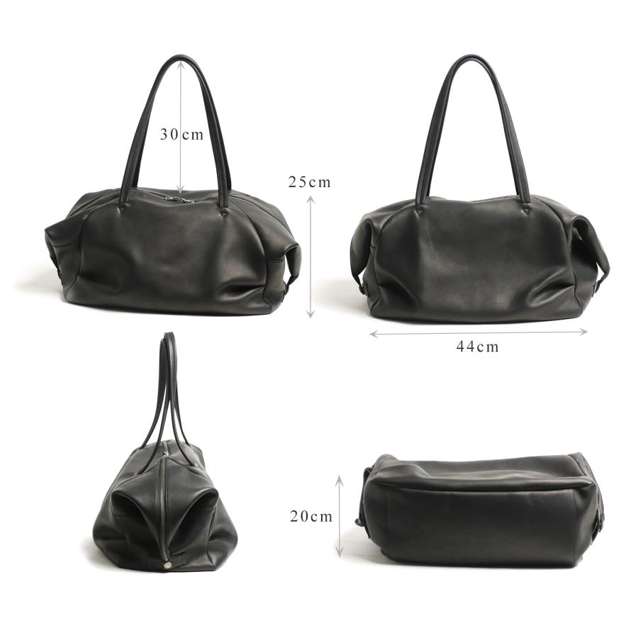 MR.OLIVE E.O.I IMPERMA-LEATHER DRAPE BOSTON BAG 牛革 ボストン