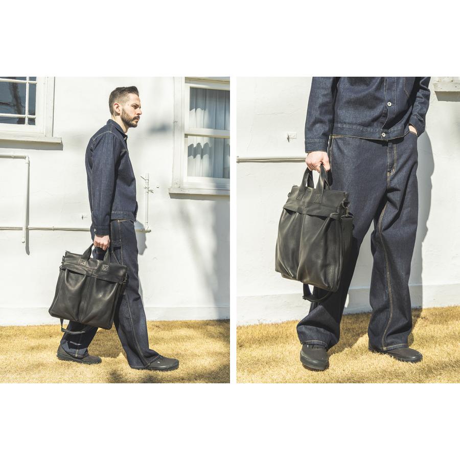 MR.OLIVE E.O.I IMPERMA-LEATHER HELMET BAG 牛革 ヘルメットバッグ