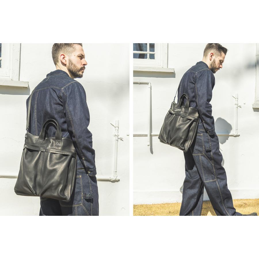 MR.OLIVE E.O.I IMPERMA-LEATHER HELMET BAG 牛革 ヘルメットバッグ