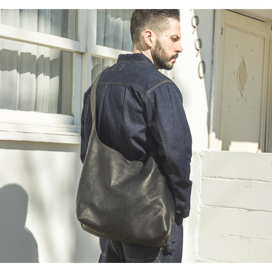 MR.OLIVE ワンショルダーバッグ 本革 ブラック 撥水 インパーマレザー MR.OLIVE E.O.I IMPERMA-LEATHER ONE SHOULDER BAG 牛革 ショルダー