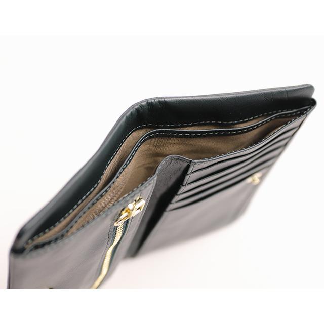 Neutral Gray ARUKAN ハスキー 日本製 二つ折財布 本革 革 レザー レディース メンズ | Neutral Gray | 18