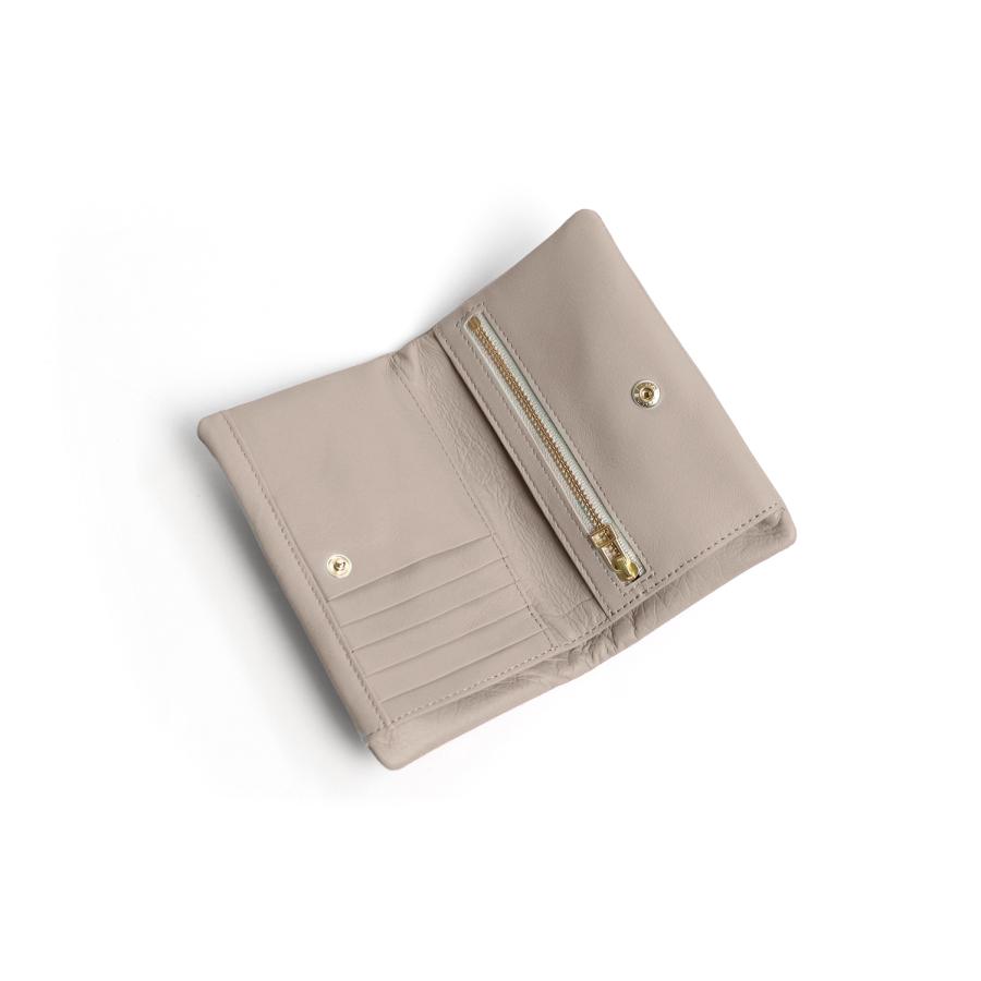 Neutral Gray ARUKAN ハスキー 日本製 二つ折財布 本革 革 レザー レディース メンズ | Neutral Gray | 17