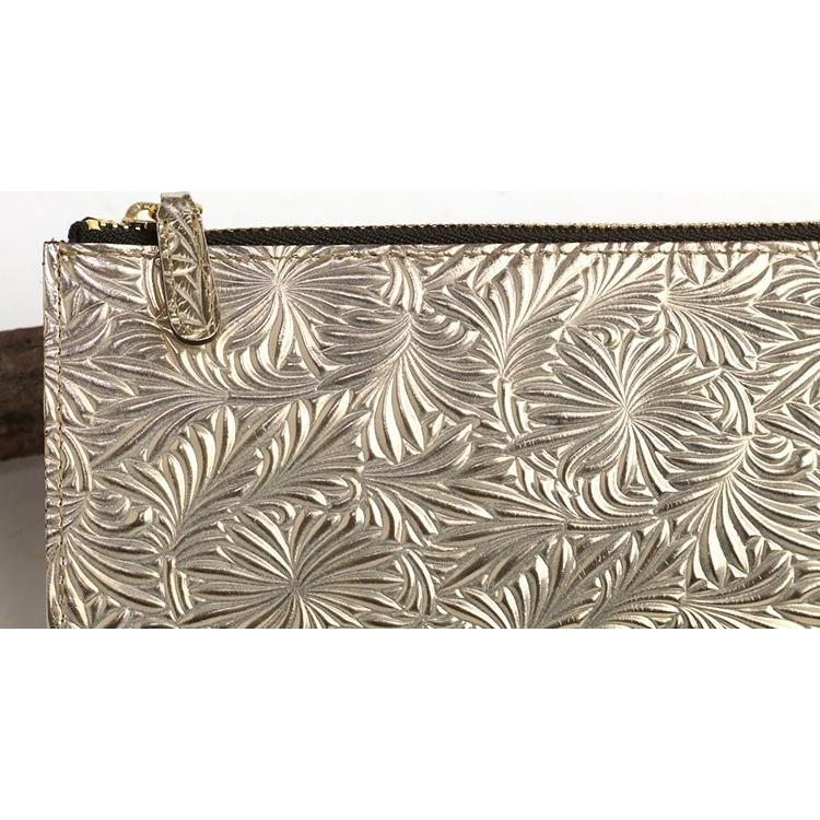 ARUKAN Neutral Gray上質な イタリーレザー の Lファスナー 長財布 スリム 本革 革 レザー レディース | Neutral Gray | 10