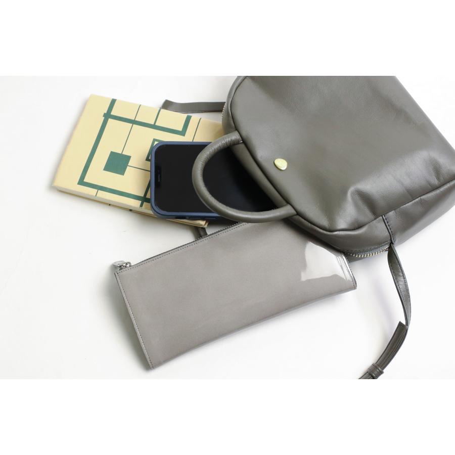 Neutral Gray ARUKAN ハスキー 日本製 ミニショルダー 日本製 本革 革 レザー レディース | Neutral Gray | 12
